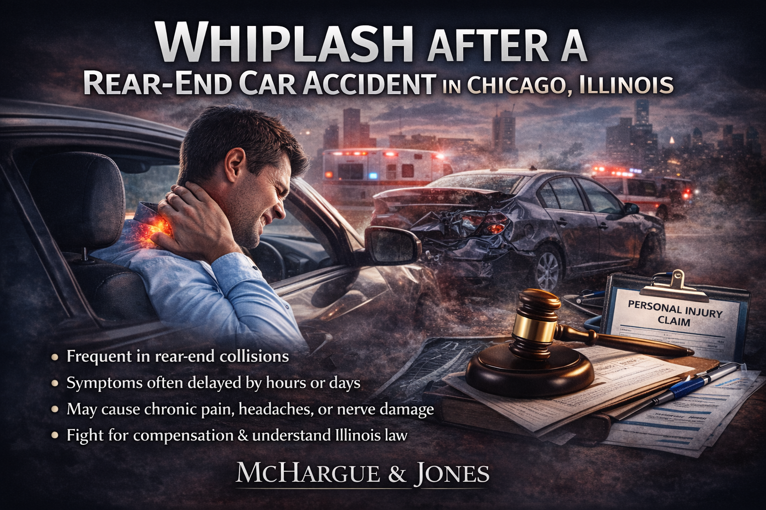 Whiplash After a Rear-End Car Accident in Chicago, Illinois