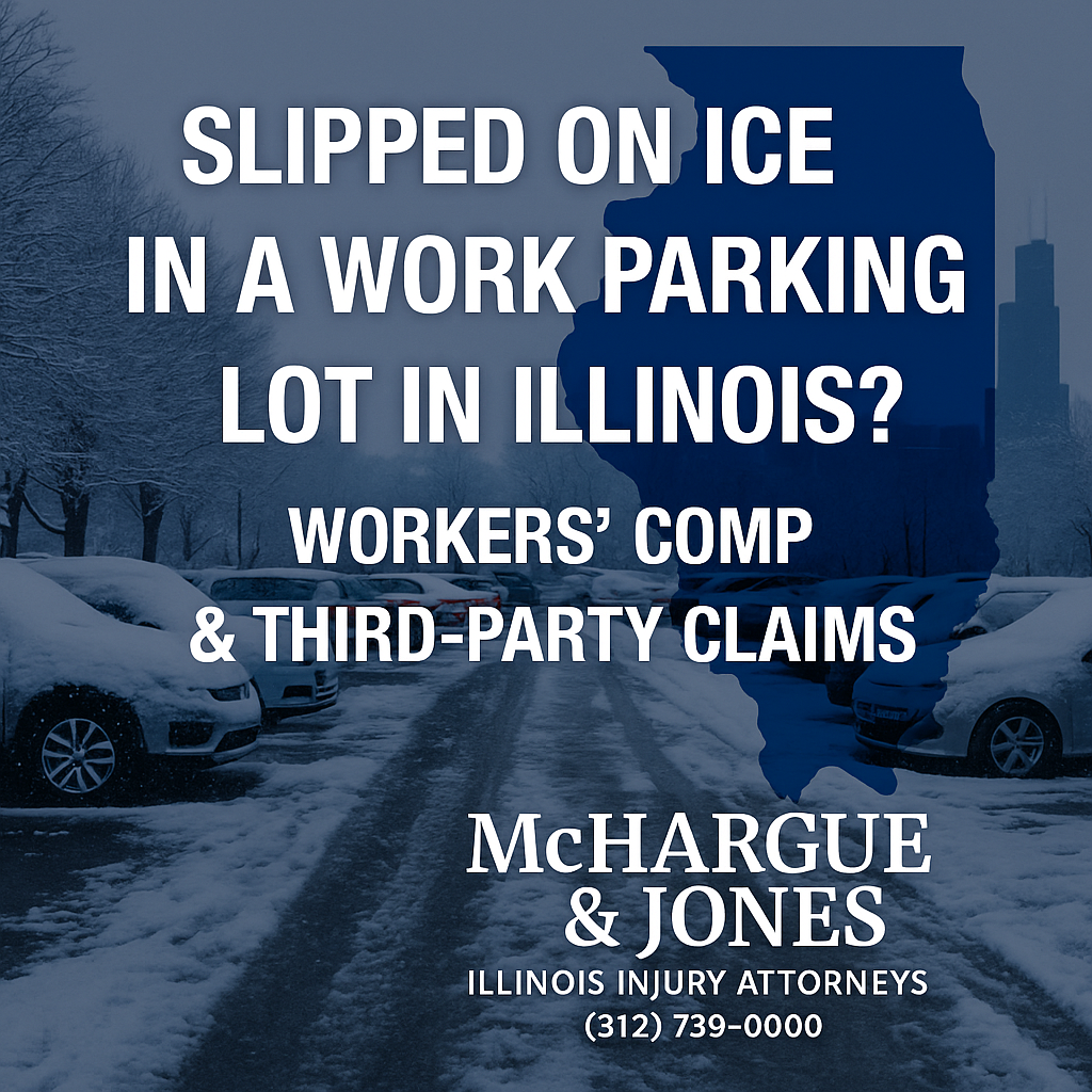 Slipped on Ice in a Work Parking Lot in Illinois?