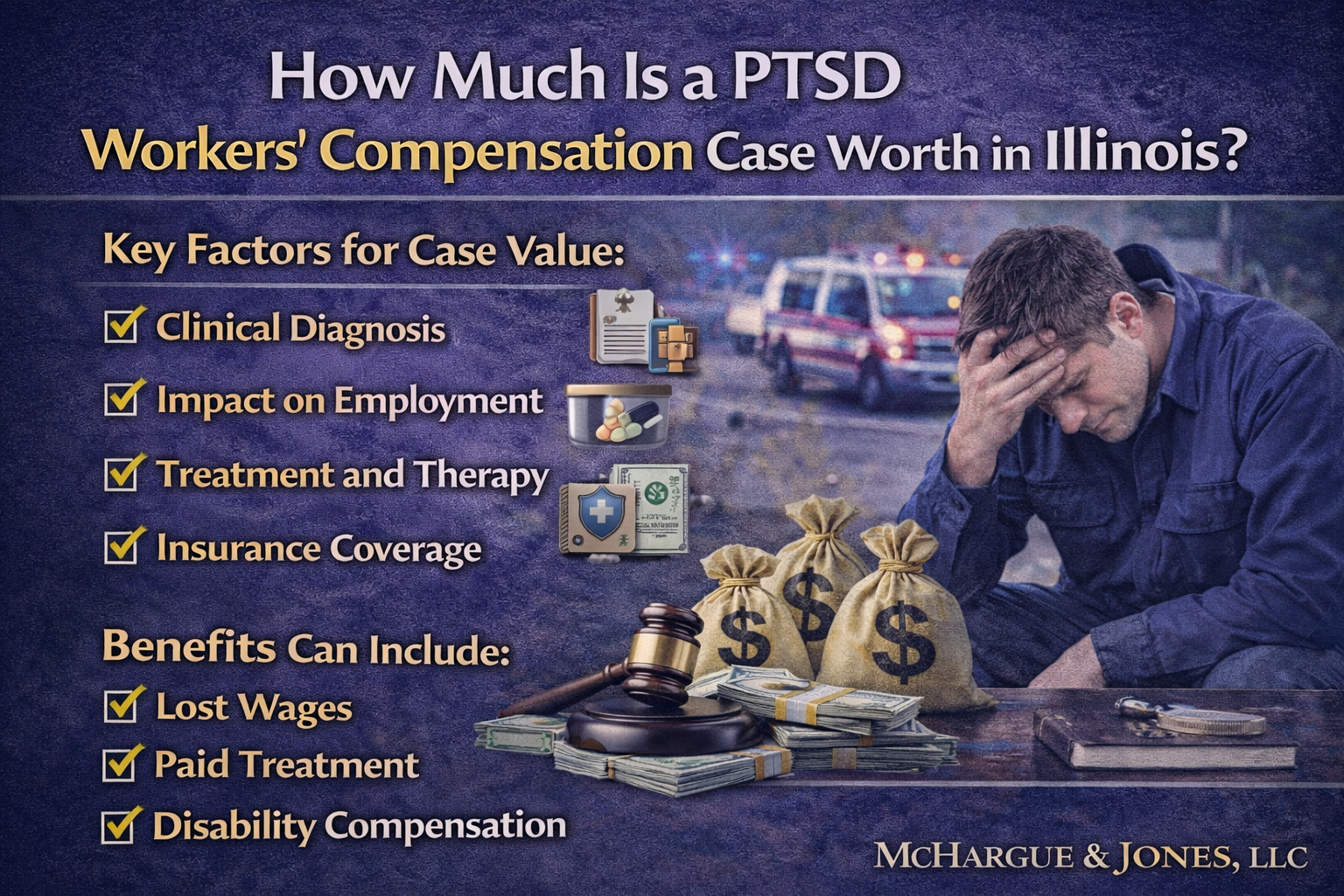 How Much Is a PTSD Workers’ Compensation Case Worth in Illinois?