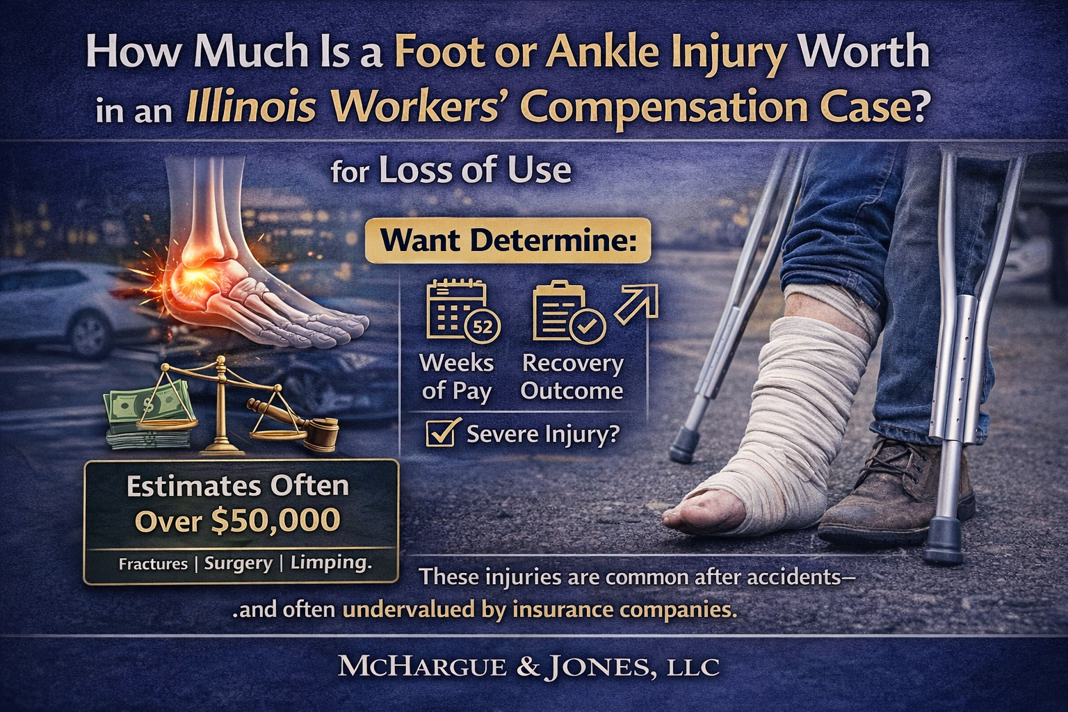 How Much Is a Foot or Ankle Injury Worth in an Illinois Workers’ Compensation Case?