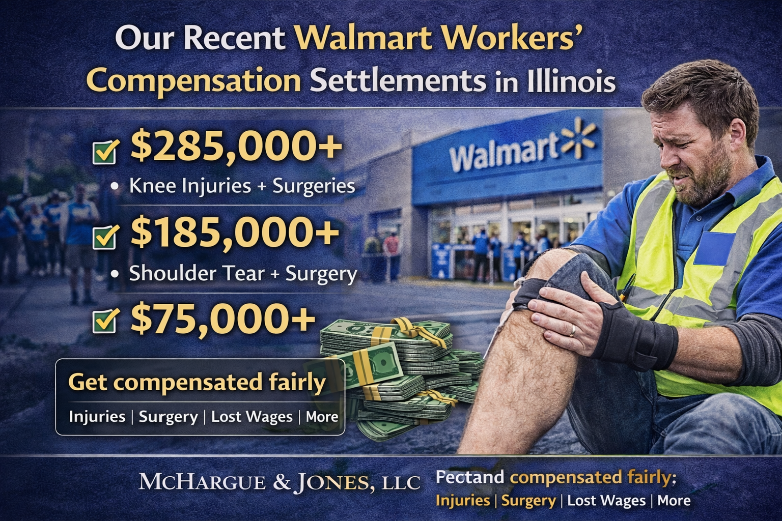 Our Recent Walmart Workers’ Compensation Settlements in Illinois