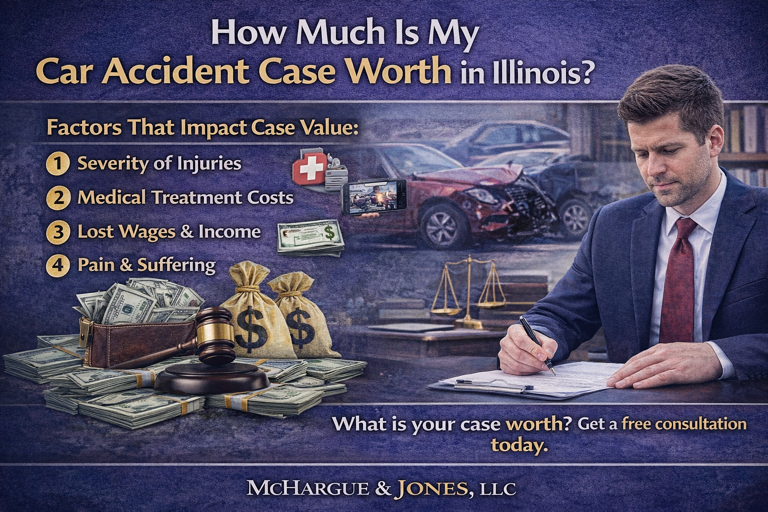 How Much Is My Car Accident Case Worth in Illinois?