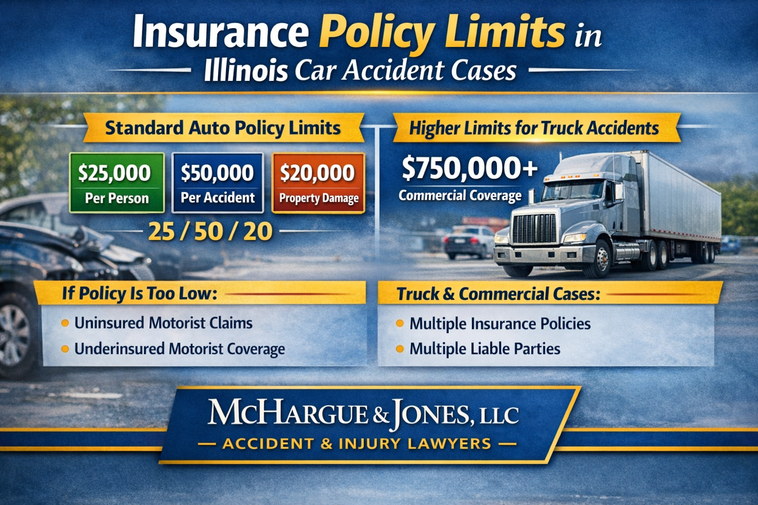 How Insurance Policy Limits Work in Illinois Car Accident Cases
