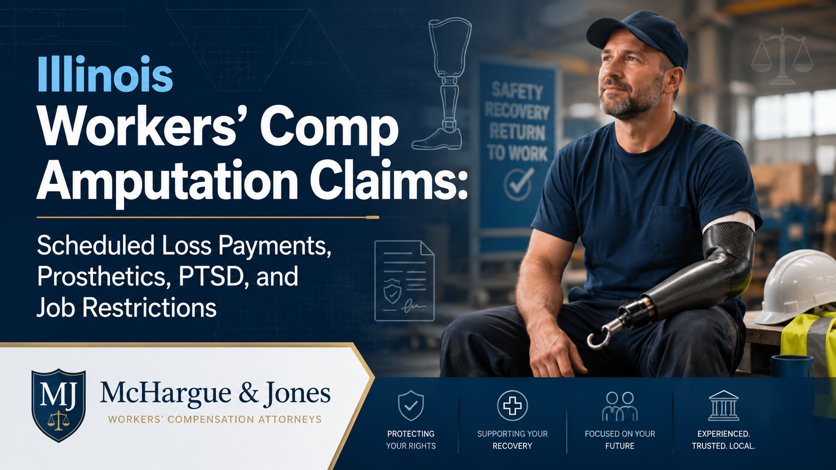 Illinois Workers’ Comp Amputation Claims: Payments, Prosthetics, PTSD & Job Restrictions