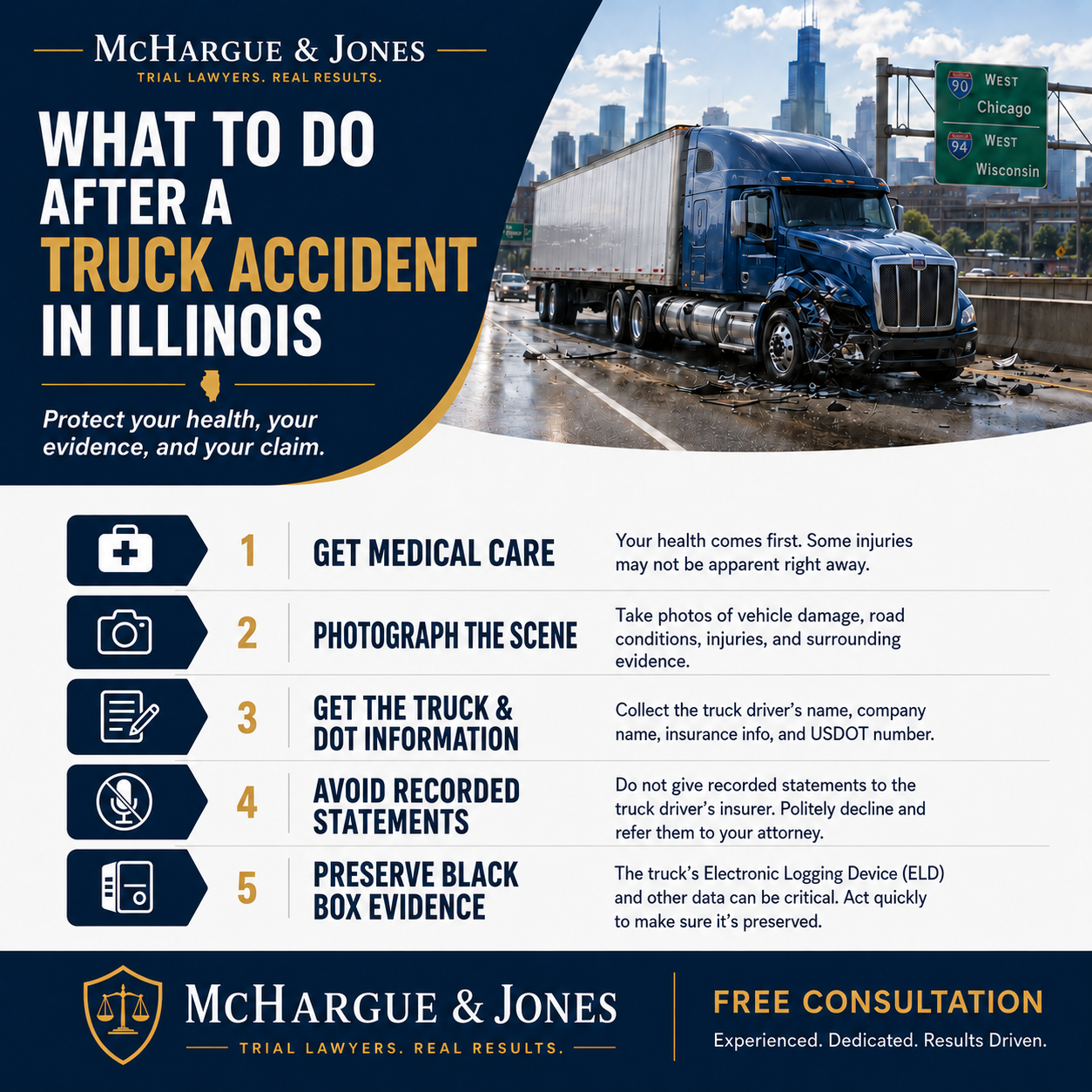 What To Do After a Truck Accident in Illinois | Key Steps to Protect Your Claim