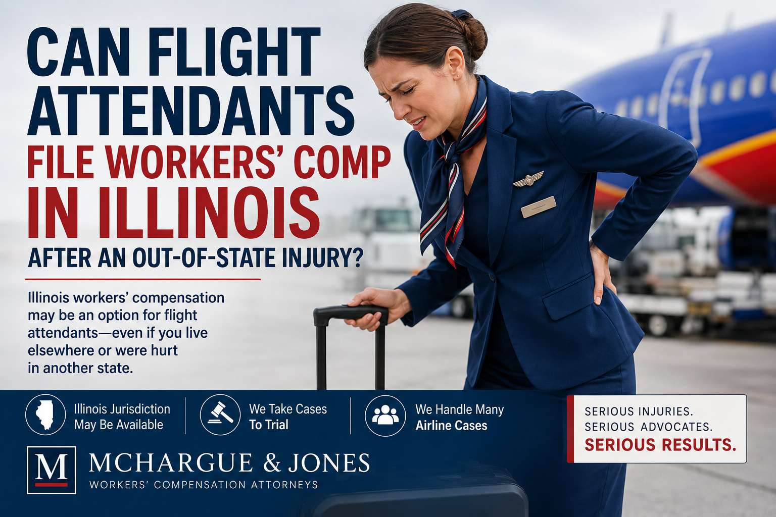 Flight Attendant Hurt Outside Illinois? You May Still Have an Illinois Workers’ Comp Case