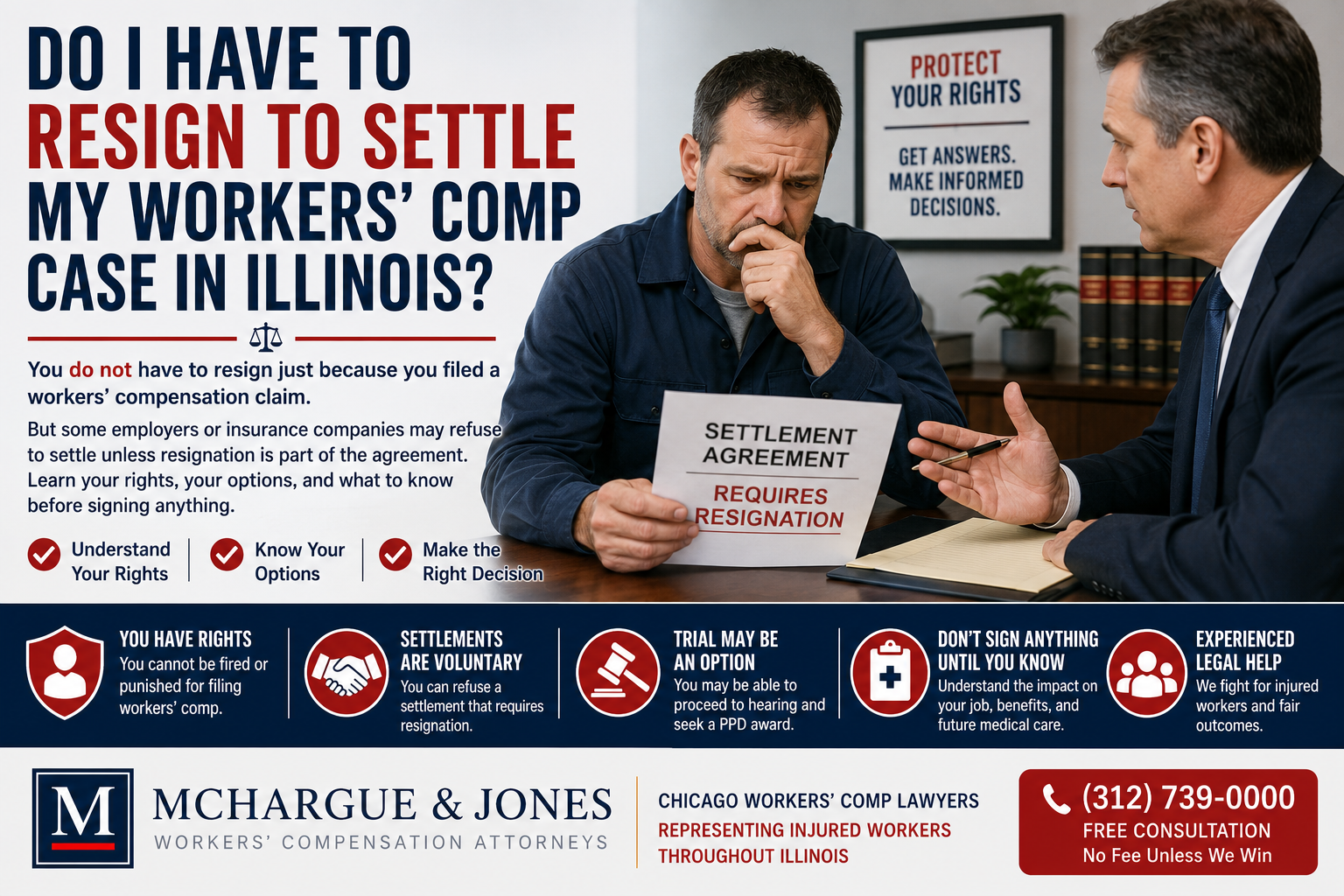 Do I Have to Resign to Settle My Workers’ Comp Case in Illinois? 