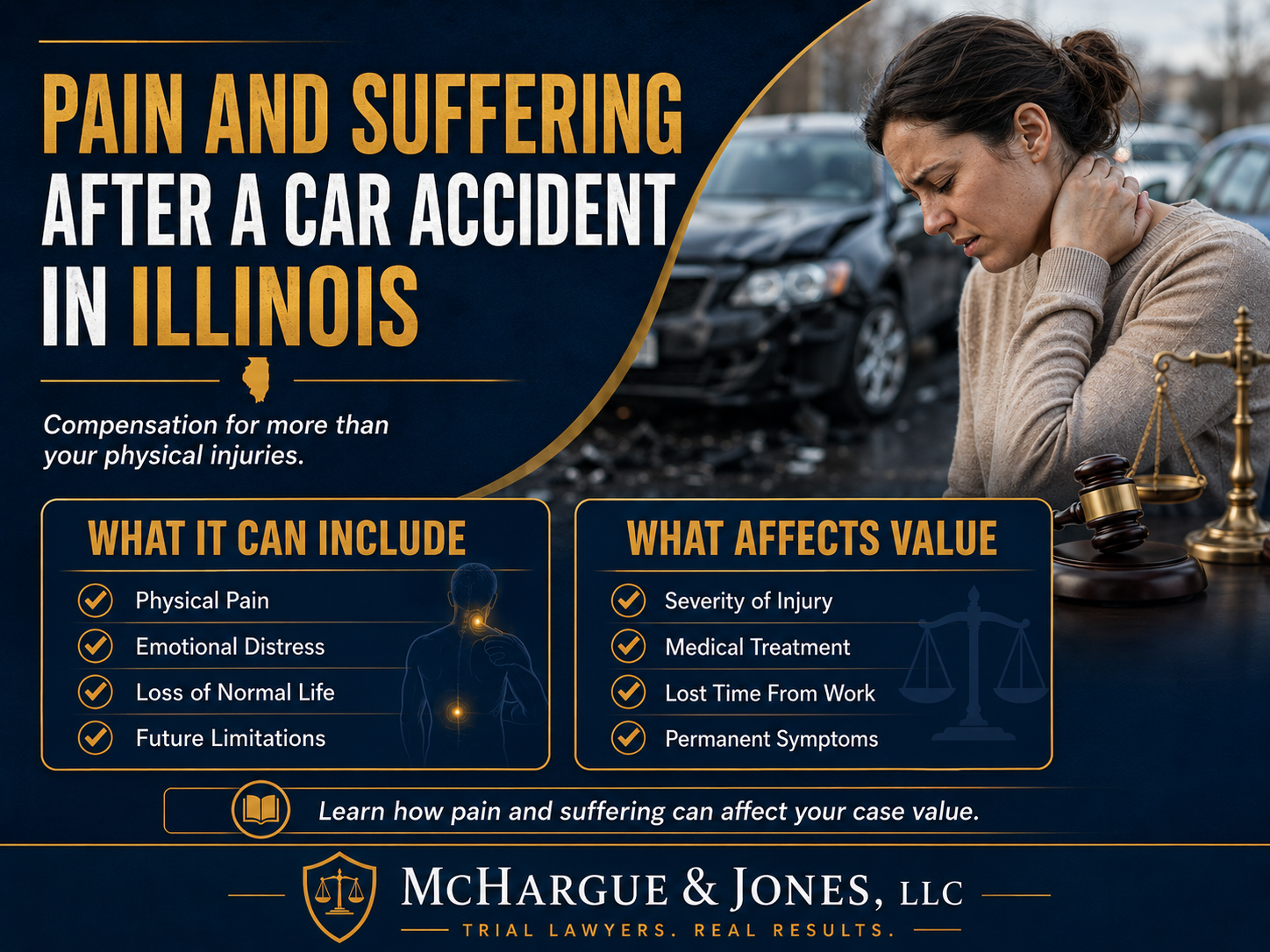 Pain and Suffering After a Car Accident in Illinois