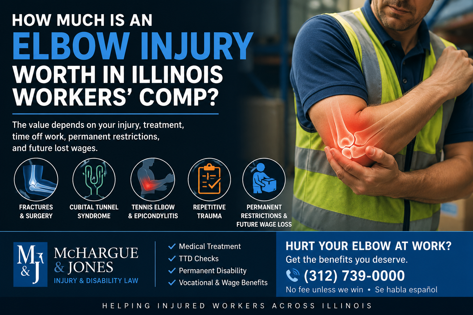 How Much Is an Elbow Injury Worth in Illinois Workers’ Comp?