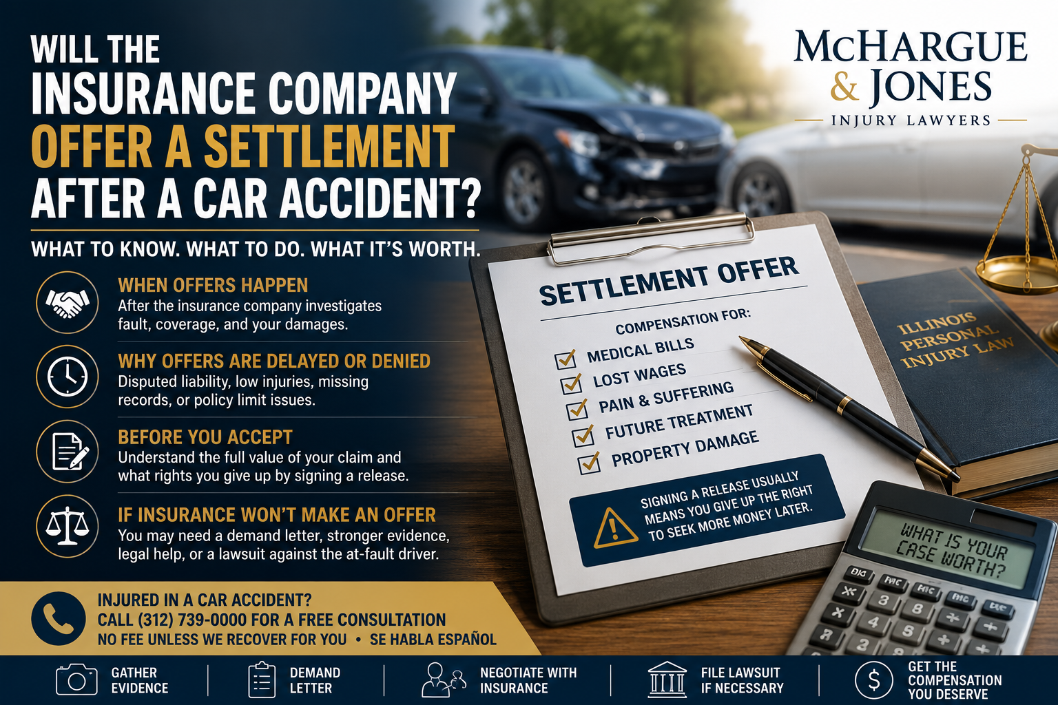 Will Insurance Offer a Car Accident Settlement in Illinois?